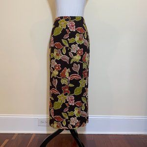Totonko Floral Wrap Midi Skirt Women Size 6